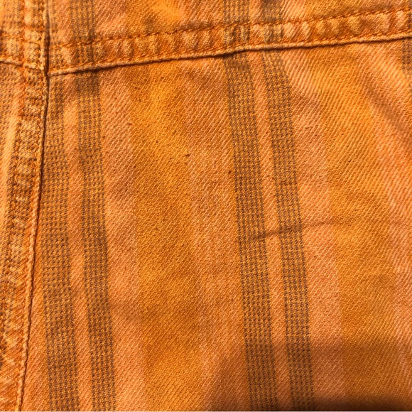 SOLD Anthropologie Hei Hei Tahiti Orange Striped Shorts - Picture 6 of 7